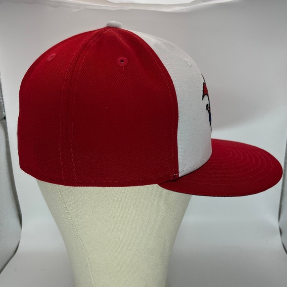 Tulsa Drillers MILB Marvel Defenders of the Diamond Hat 59FIFTY Fitted Sz 7 Red - Picture 4 of 7